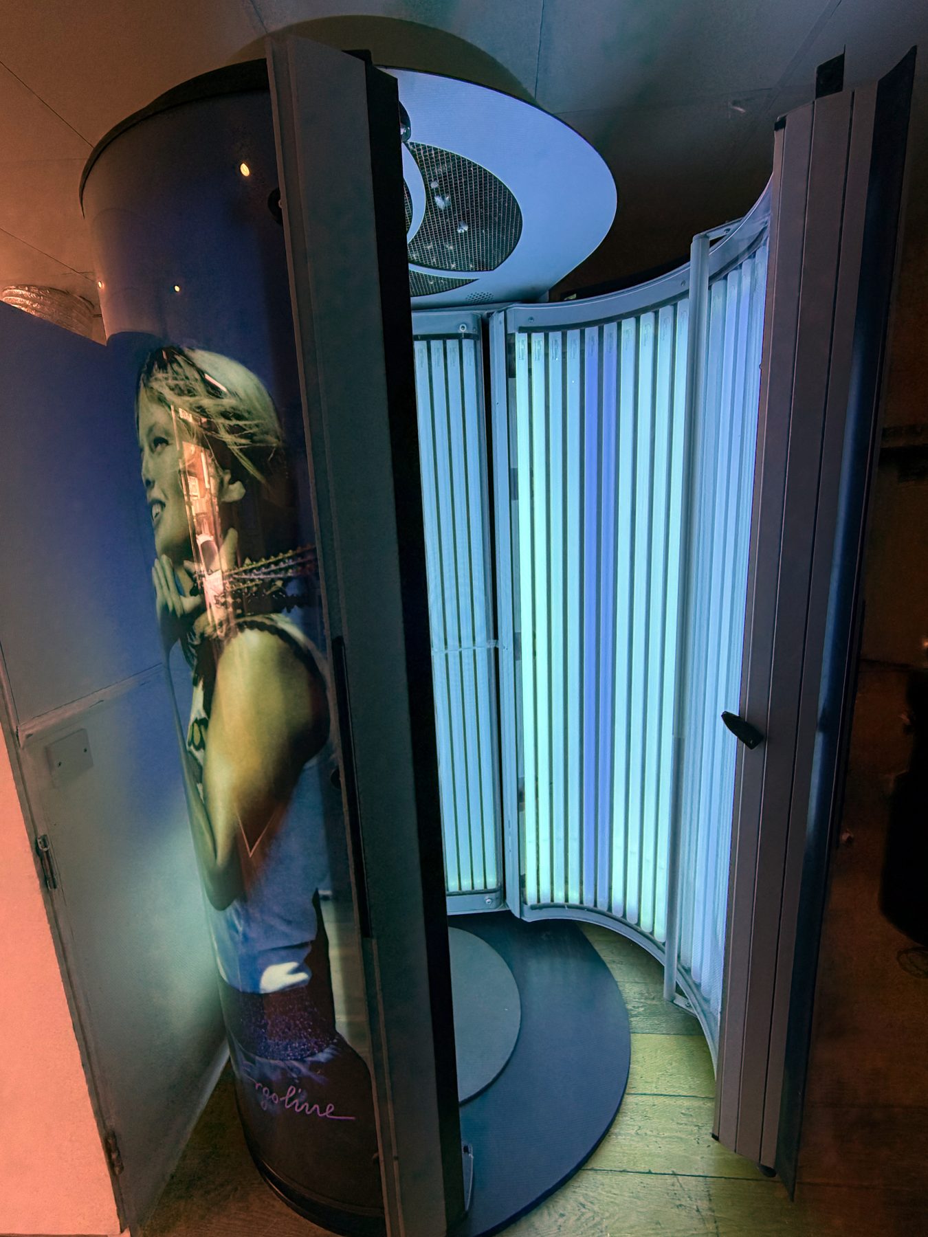 Ergoline Lounge stand-up sunbed at Petts Wood
